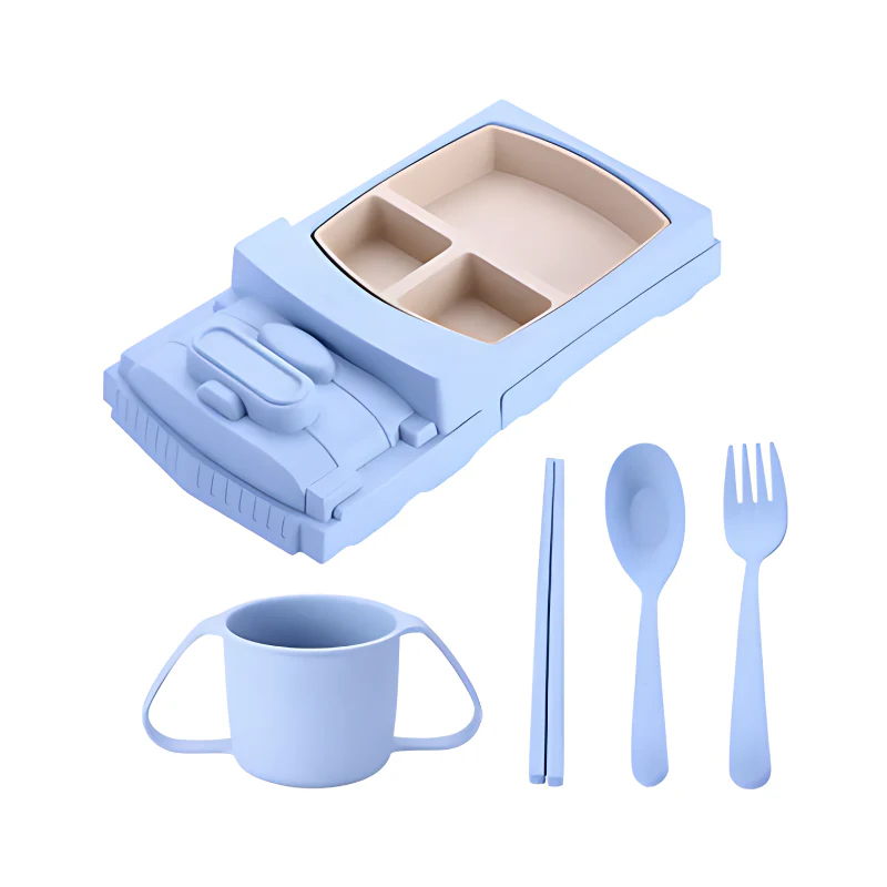 Lasten Ruokailusetti Kilpa-auton Muotoisena - Image 12