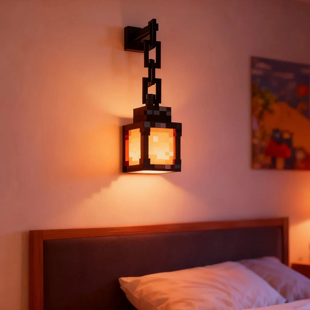Lasten Yövalo Pikselimuotoisella Designilla – Moderni Yölamppu Lastenhuoneeseen - Image 4