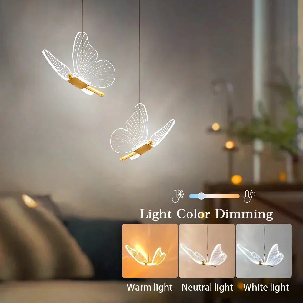 Lastenhuoneen LED-perhoslampu, Taianomainen ja Värikäs - Image 3