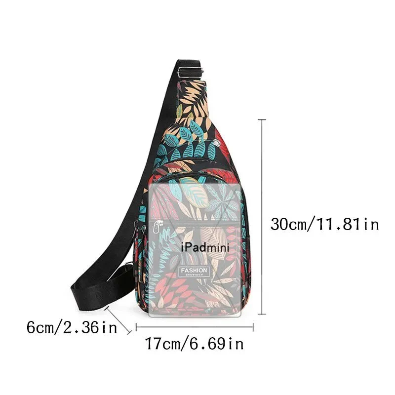 Leaf Print Sling Laukku - Image 8