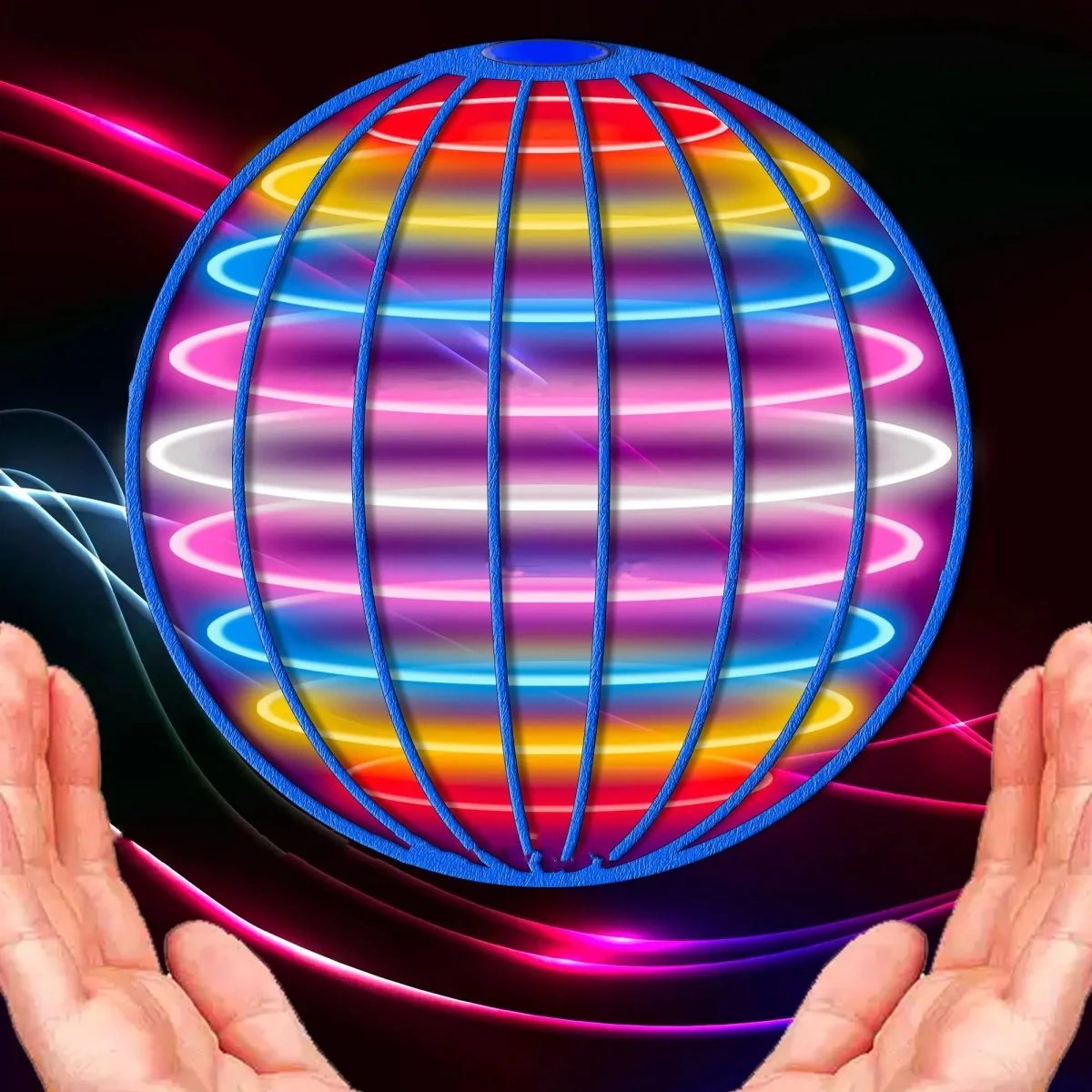Lentävä Gyroskooppi LED-valoilla Innovatiivinen 360° Ohjaus - Image 3