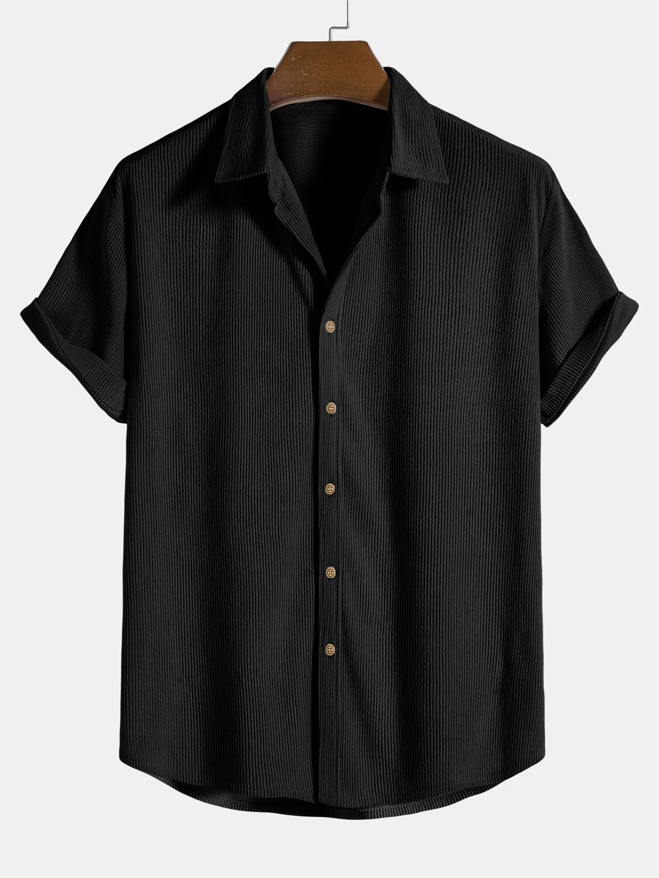 Miesten 2-osainen Corduroy Sarja Tyylikäs Vakosametti - Image 6