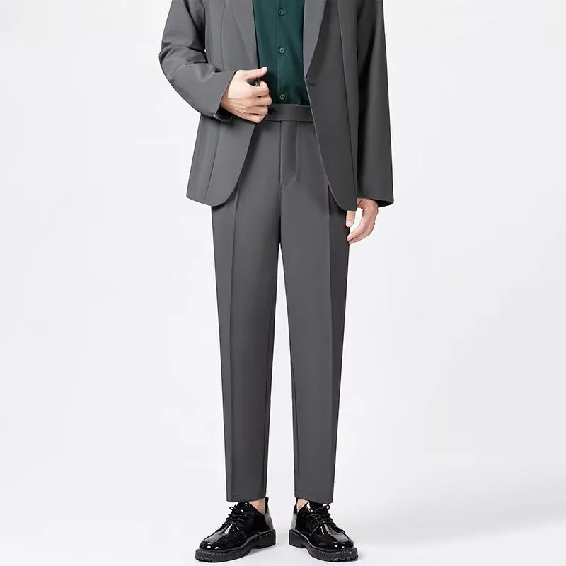 Miesten Ankelipituinen Housut Slim Fit Villa-sekoite - Image 2