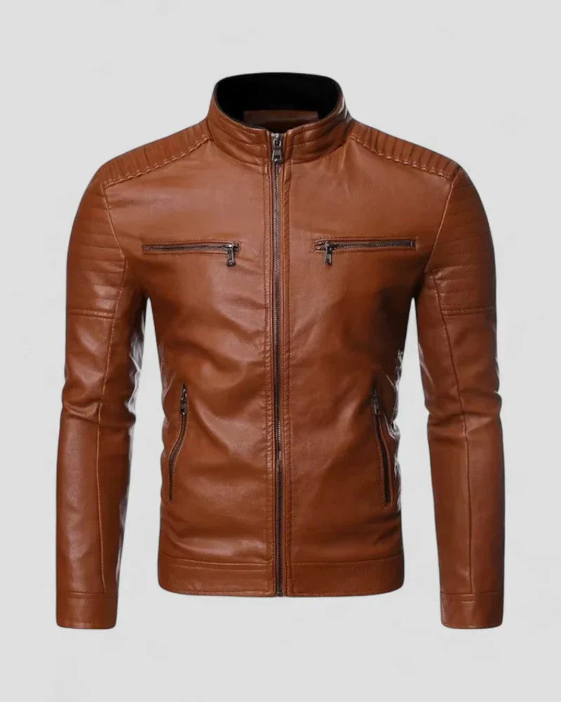 Miesten Biker-takki Slim Fit - Image 3