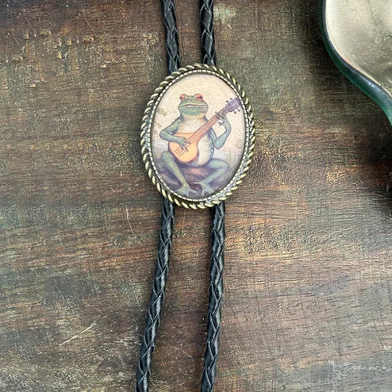 Miesten Bolo Solmio Sammakko Banjo Design - Image 3