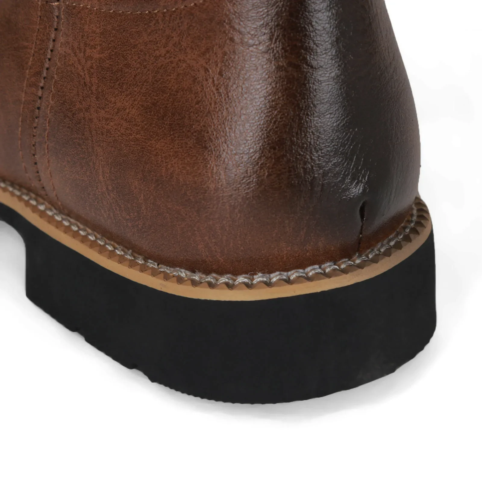 Miesten Cowboy Bootsit Brodeerattu Denim Retrotyyli - Image 4
