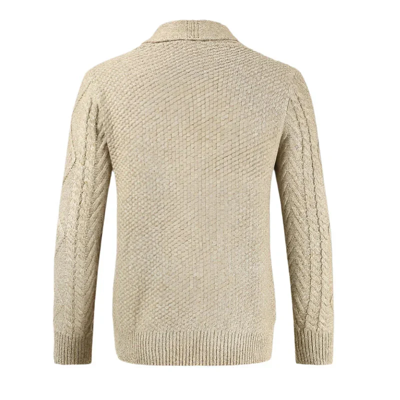 Miesten Tekokashmir Cardigan Rento Tyyli - Image 3