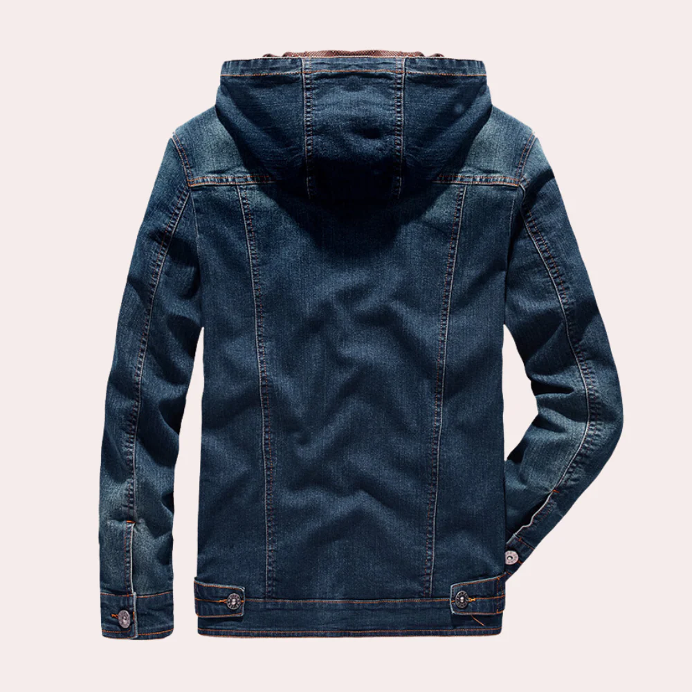 Miesten Denim-takki Rentoon Tyyliin - Image 3