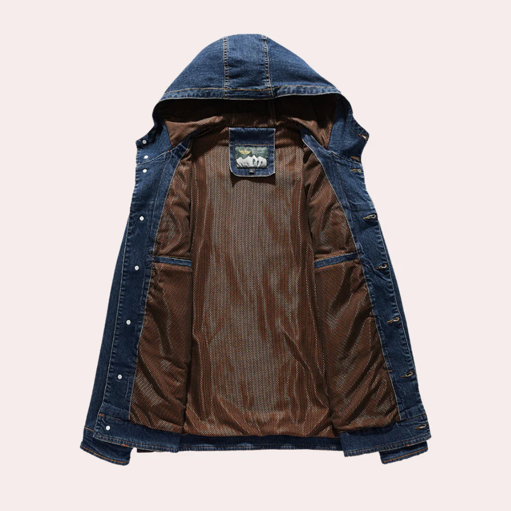 Miesten Denim-takki Rentoon Tyyliin - Image 4