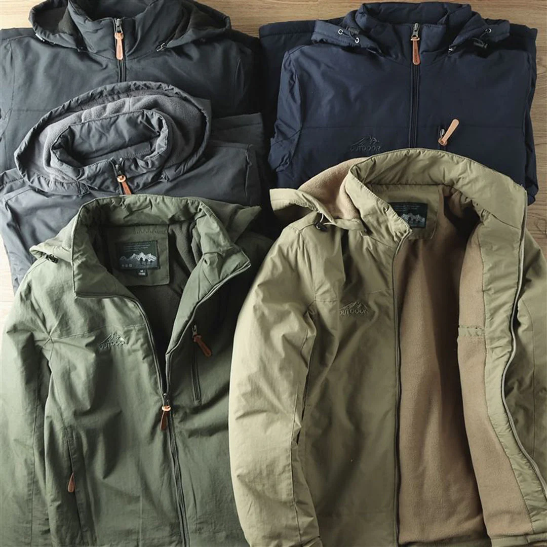Miesten Fleece-takki Ulkoiluun Vedenkestävä - Image 9