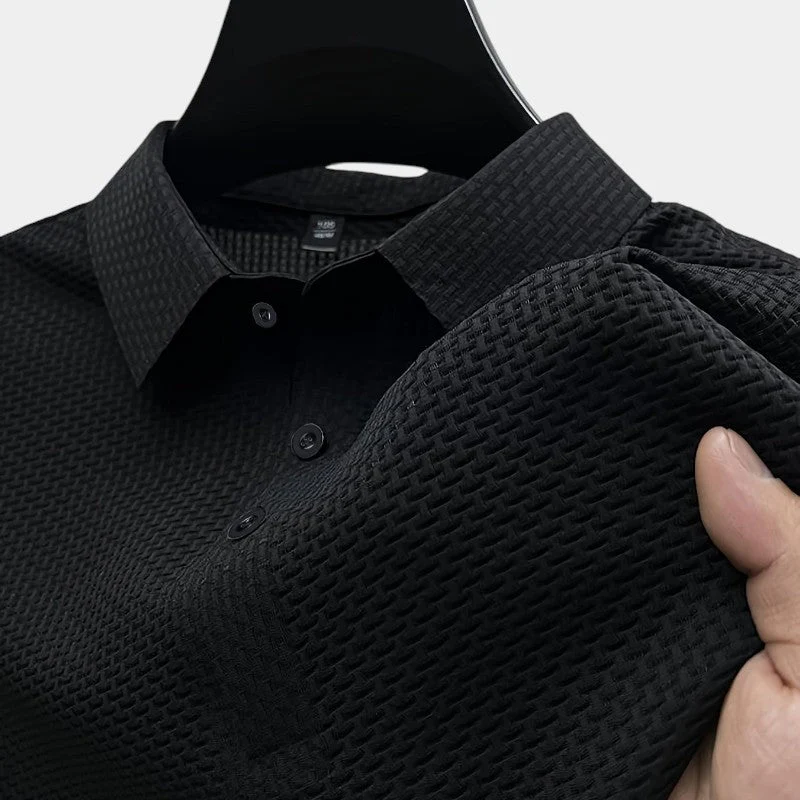 Miesten Golfpaita Lyhythihainen Geometrinen Nylon Spandex - Image 4