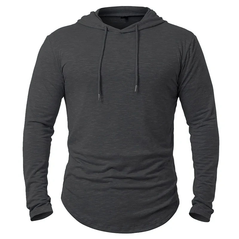 Miesten Huppari Kevyt Urheiluvaate Puuvilla Spandex - Image 11