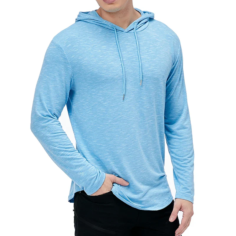 Miesten Huppari Kevyt Urheiluvaate Puuvilla Spandex - Image 3