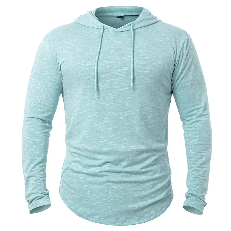 Miesten Huppari Kevyt Urheiluvaate Puuvilla Spandex - Image 7