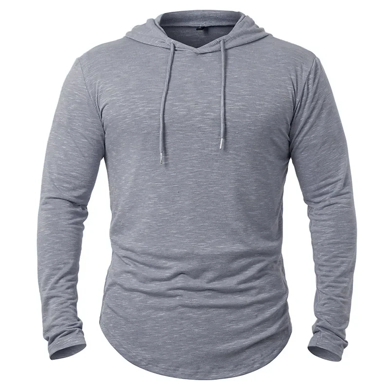 Miesten Huppari Kevyt Urheiluvaate Puuvilla Spandex - Image 8