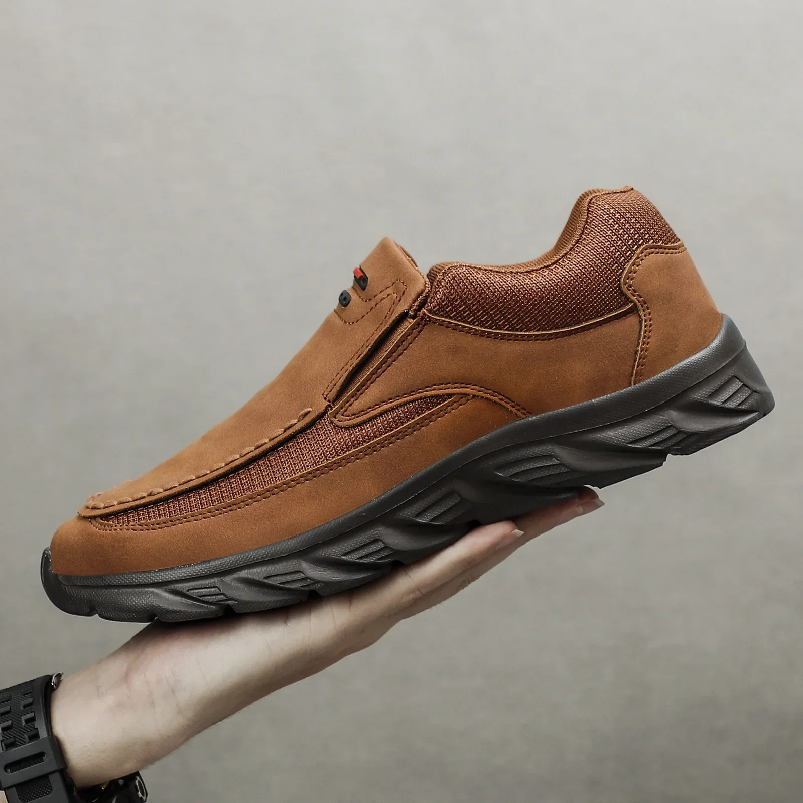 Miesten Kävelykengät Nahka Loaferit - Image 5