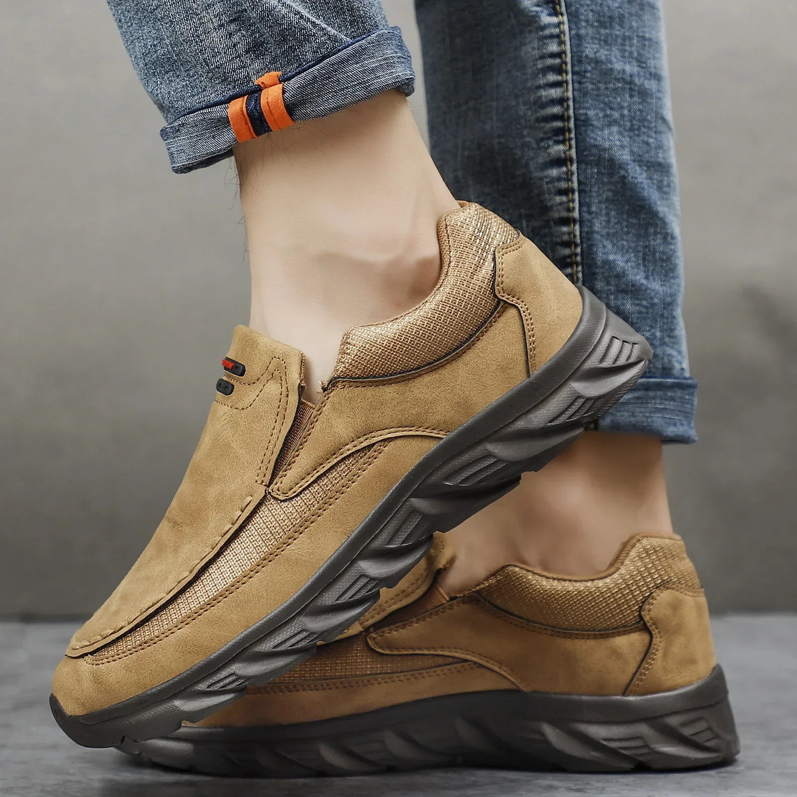 Miesten Kävelykengät Nahka Loaferit - Image 6