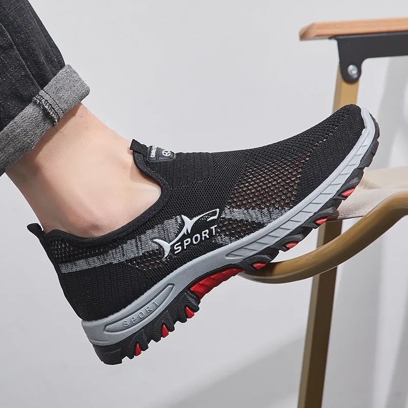 Miesten Kevyet Verkko Sneakers Muotiin Sopivat Kävelykengät - Image 4