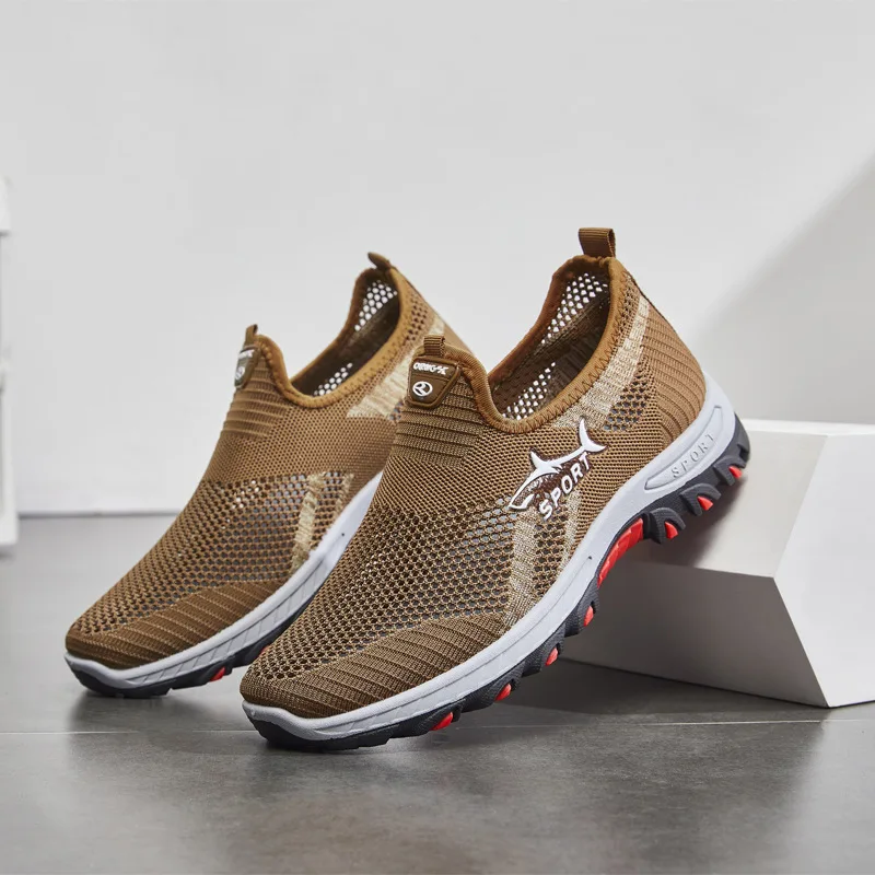 Miesten Kevyet Verkko Sneakers Muotiin Sopivat Kävelykengät - Image 6