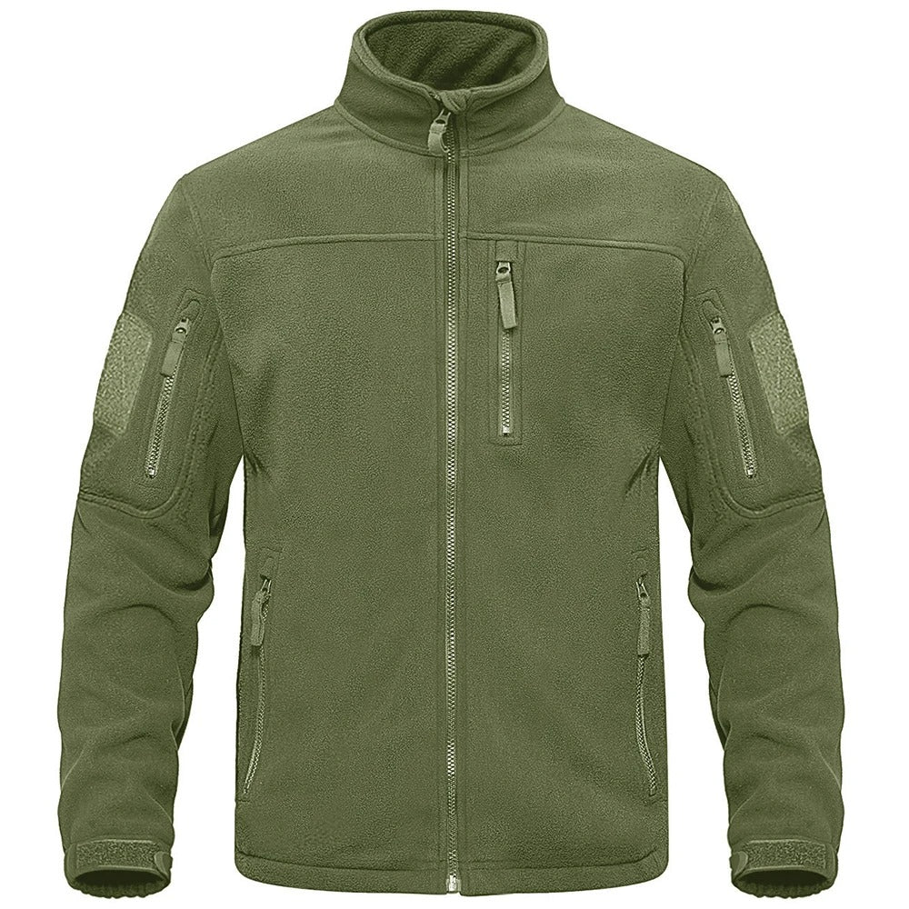 Miesten kokovetoketjullinen fleece-lämpötakki - Image 8
