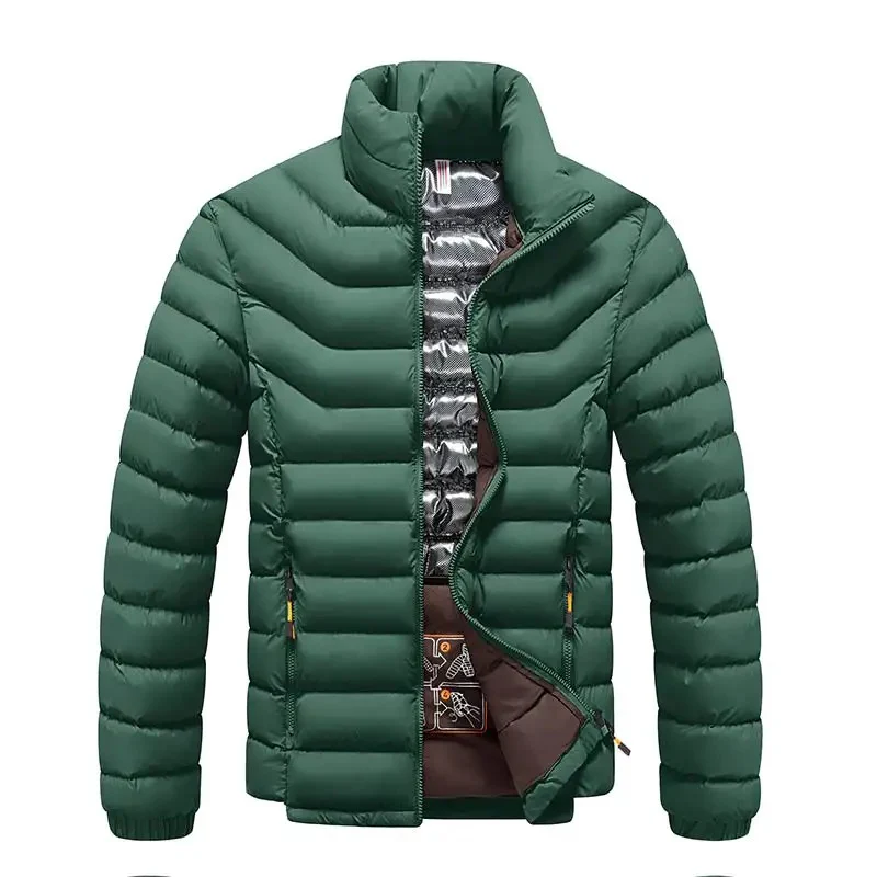 Miesten lämmin paksu talvi Parka - Image 3