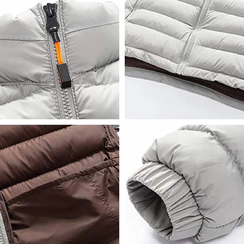 Miesten lämmin paksu talvi Parka - Image 7