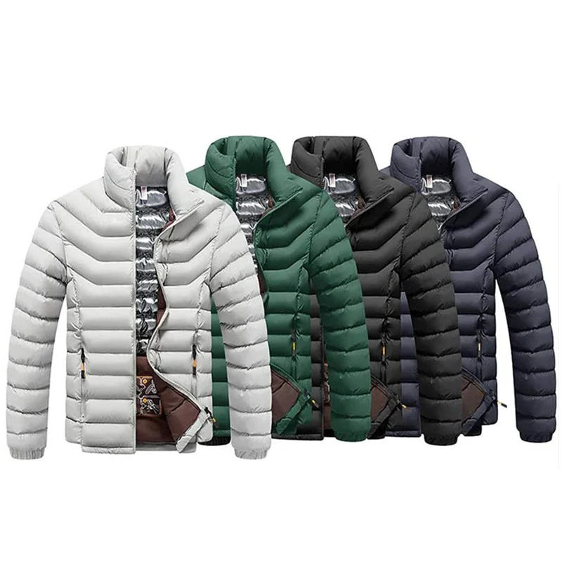 Miesten lämmin paksu talvi Parka - Image 8