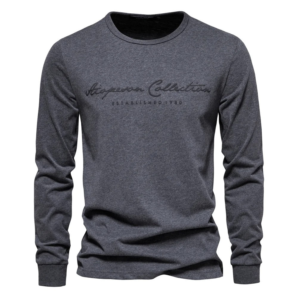 Miesten Letter Print Casual T-paita - Image 4