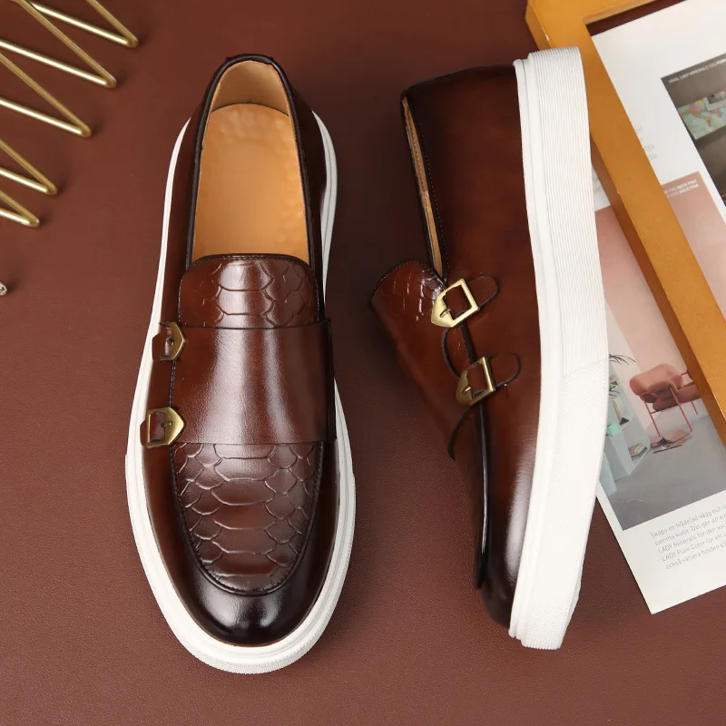 Miesten Loaferit Tyylikkäät Keinotekoinen Nahka Mukavat Päivittäiseen Käyttöön - Image 5