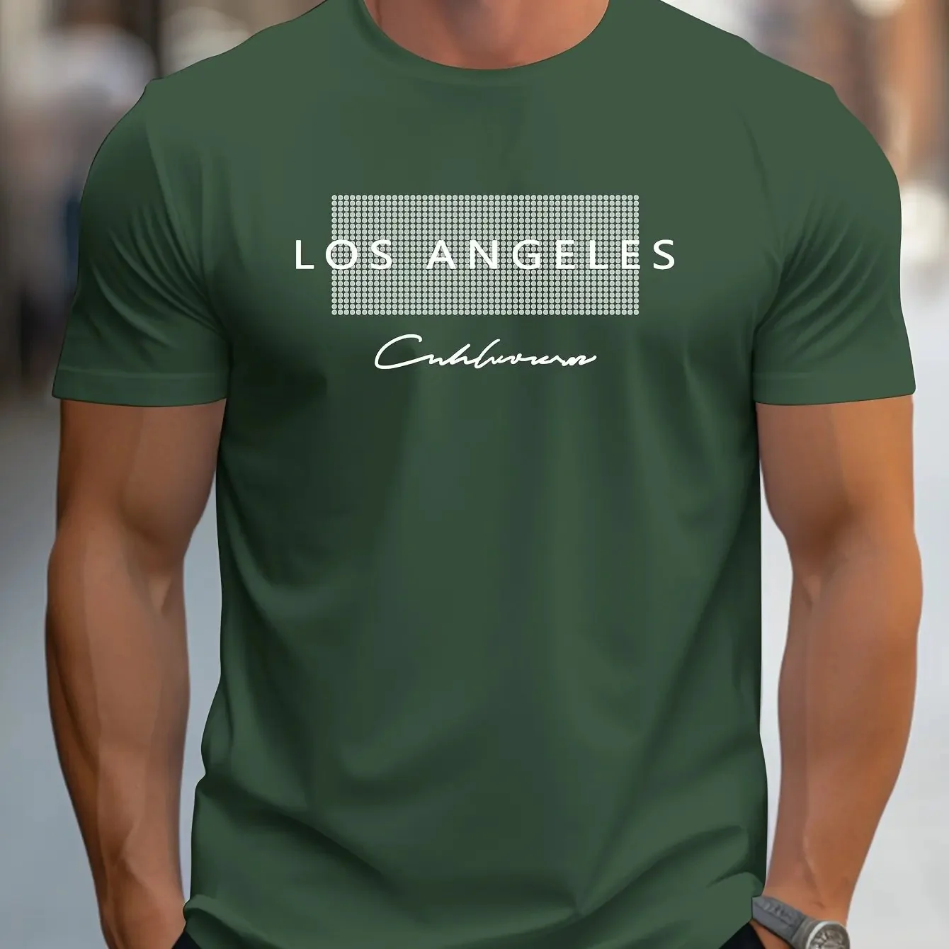 Miesten Los Angeles -graafinen T-paita - Image 6