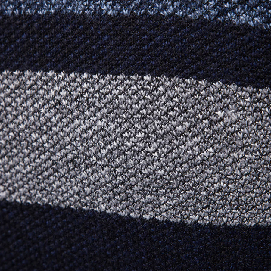 Miesten Neulecardigan Raidallinen Slim Fit Neule - Image 8