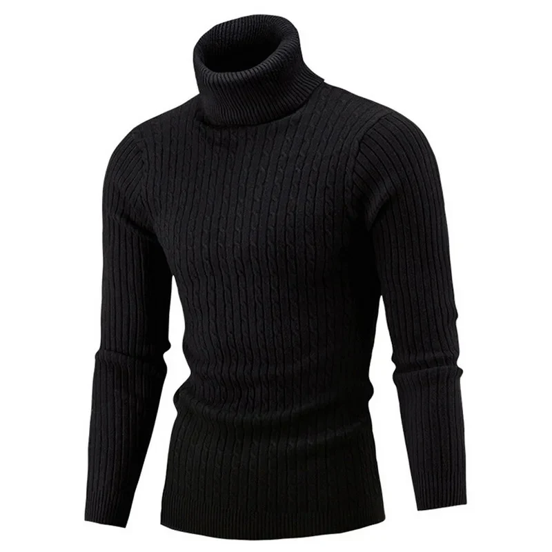 Miesten ohut turtleneck Tekokuitu