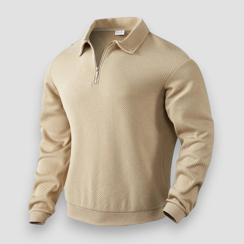 Miesten Pikétröja Vetoketjulla Sporttiseen Tyyliin - Image 2