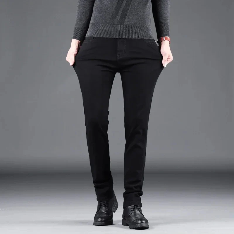 Miesten Pure Black Slim farkut - Image 4