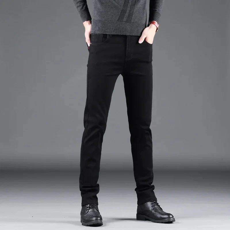 Miesten Pure Black Slim farkut - Image 5
