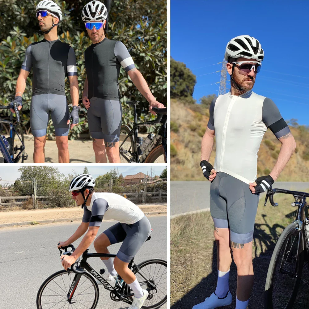 Miesten Pyöräilyhousut Pehmustettu Lycra Hengittävä Mesh - Image 3