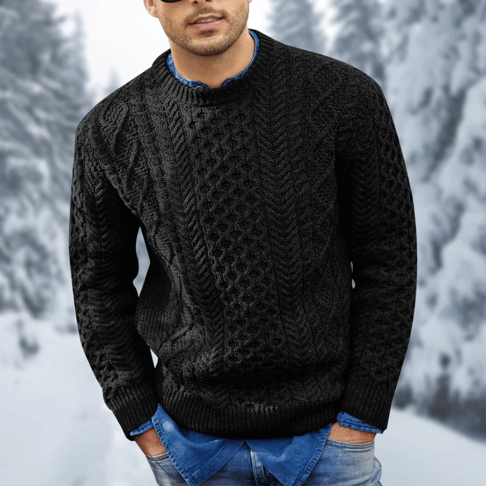 Miesten Rento Villapaita Neulottu - Image 6