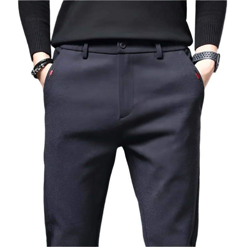 Miesten slim fit -puuvillahousut - Image 3