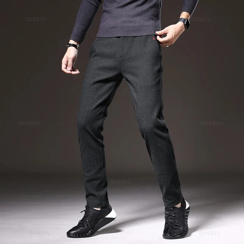 Miesten slim fit -puuvillahousut - Image 4