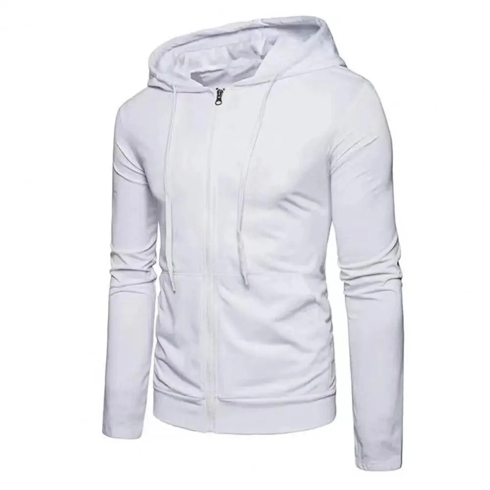Miesten Slim Fit Vetoketjullinen Hupparitakki - Image 7