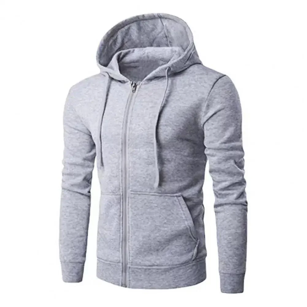 Miesten Slim Fit Vetoketjullinen Hupparitakki - Image 8