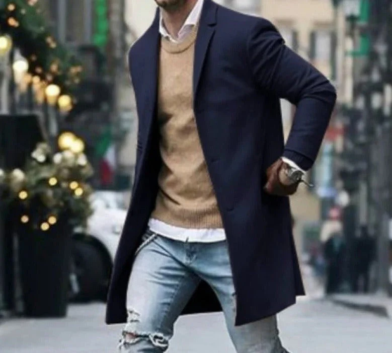 Miesten Slim Fit Villa Tuulenpitävä Takki - Image 2