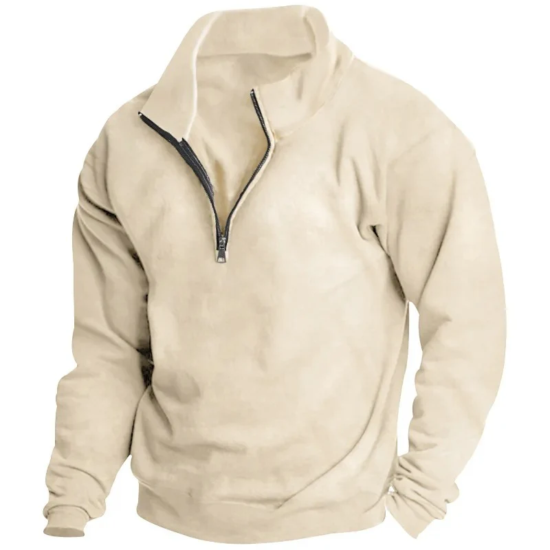 Miesten Stand-kaulus Half-Zip Huppari - Image 9