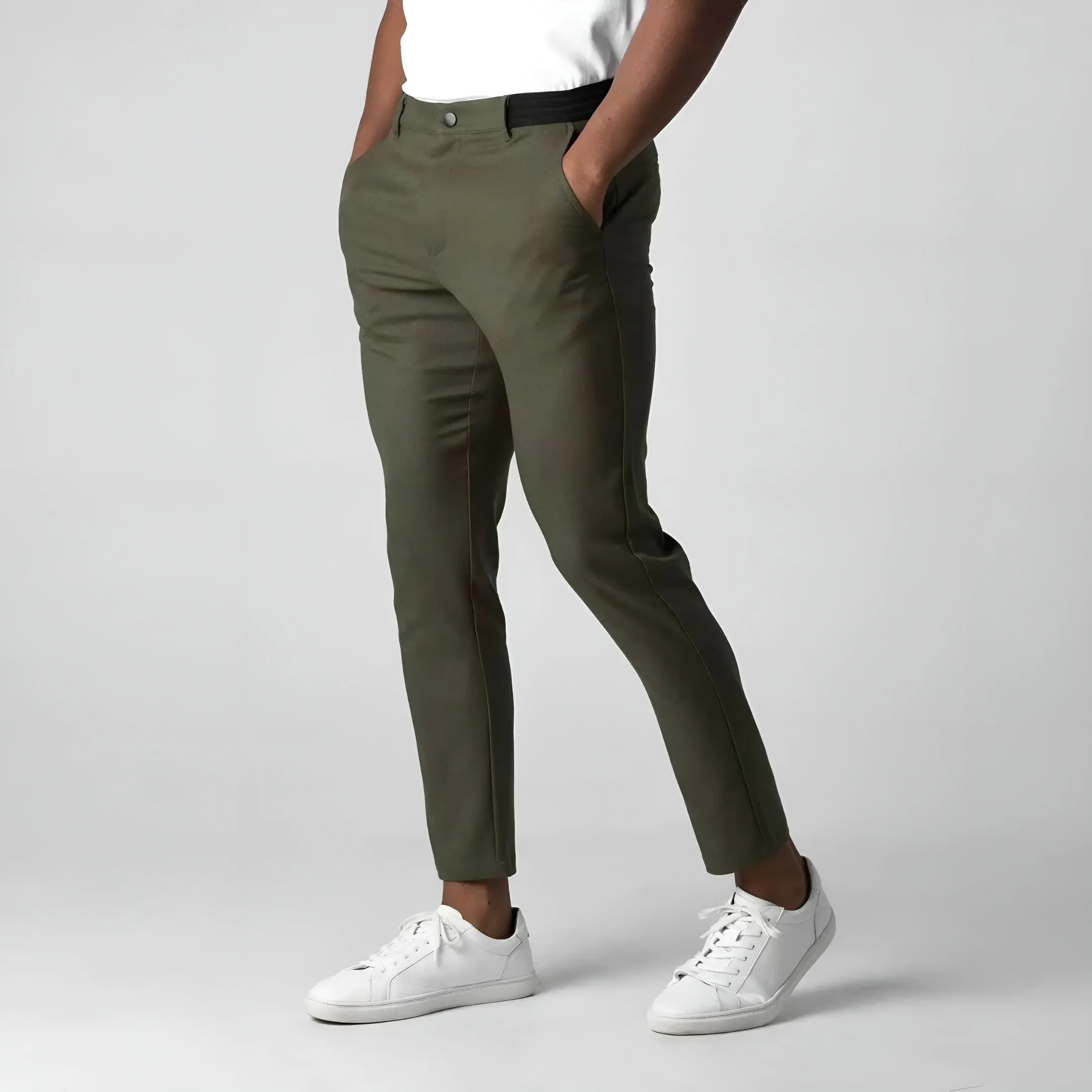 Miesten Stretch Chino-housut Moderni Muotoilu - Image 5