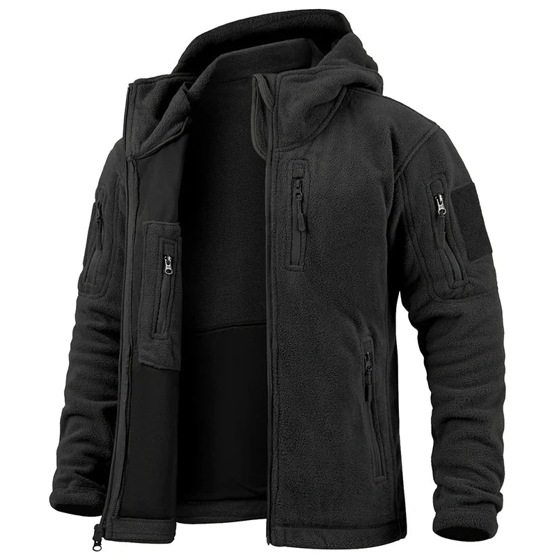 Miesten Takki Fleece Huppari Monilla Taskuilla - Image 2