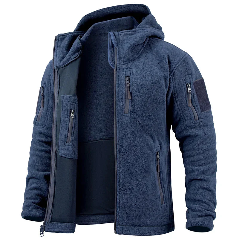 Miesten Takki Fleece Huppari Monilla Taskuilla - Image 5