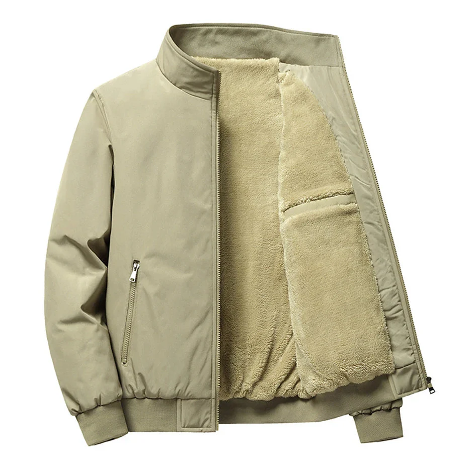 Miesten Talvitakki Rento Paksu Fleece - Image 3