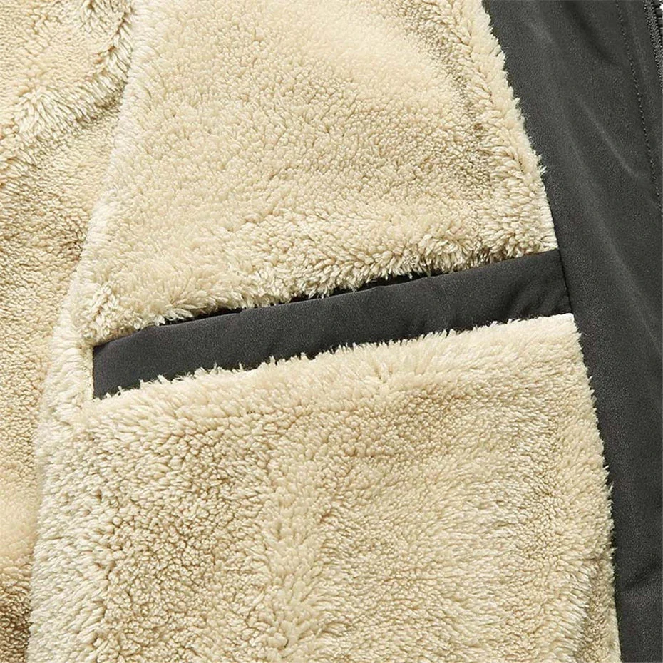 Miesten Talvitakki Rento Paksu Fleece - Image 5