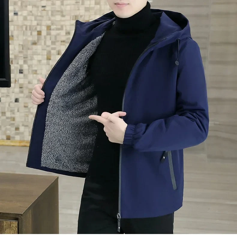 Miesten Thermal Fleece Windbreaker takki - Image 3