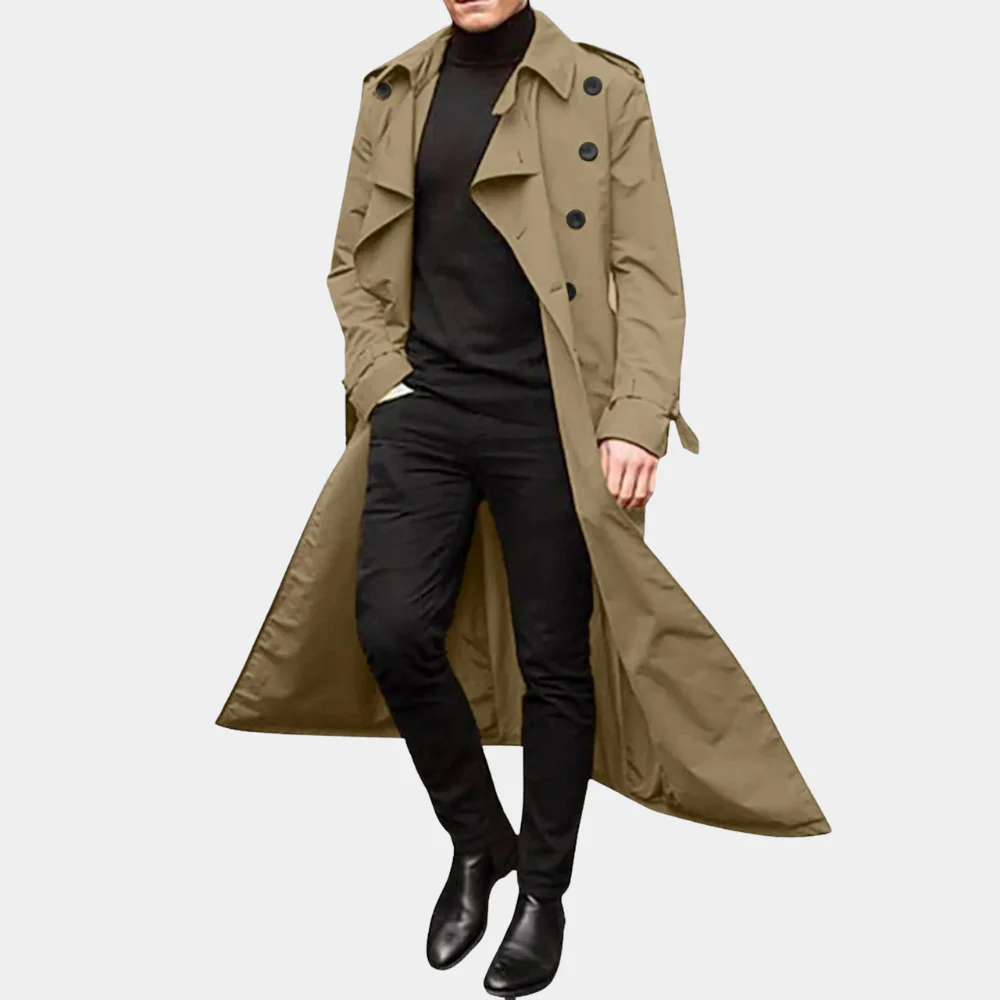 Miesten Trenchcoat Rentoa Tyyliä - Image 2